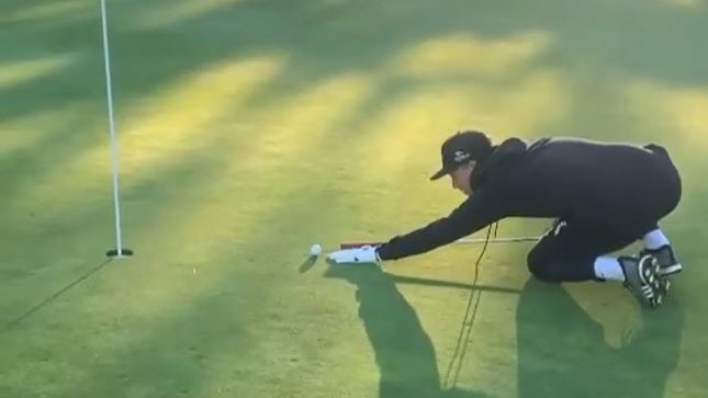 Do you know the correct golf rule for the BILLIARDS putt?